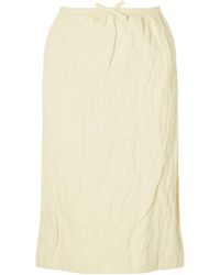 ShuShu/Tong - Bow-Detail Cotton-Blend Midi Skirt - Lyst