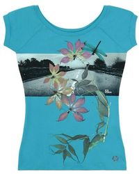 Iceberg - Printed T-Shirt With Round Neck - Lyst