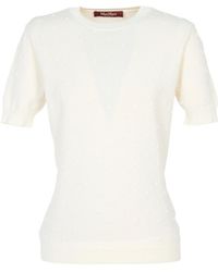 Max Mara - Short-Sleeved Knit Top - Lyst