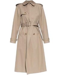 McQueen - Belted Trench Coat - Lyst