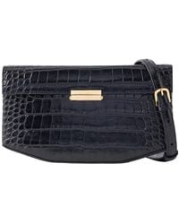 TOTEME - Croc-Effect Leather Shoulder Bag - Lyst