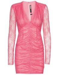 ROTATE BIRGER CHRISTENSEN - Lace Mini Ls Dress - Lyst