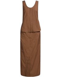 Brunello Cucinelli - Solid-Color Sleeveless Slim-Fit Dress - Lyst