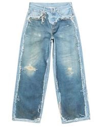 Acne Studios - Frayed Wide-Leg Jeans - Lyst