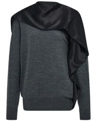 Ferragamo - Scarf Neck Pullover - Lyst