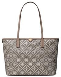 Tory Burch - T Monogram Small Zip Tote Bag - Lyst