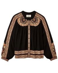 Ba&sh - Valda Embroidered Button-Up Top - Lyst
