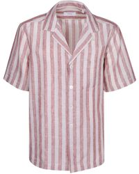 Lardini - Short Sleeve Striped Shirt - Lyst