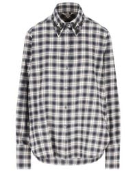 Barena - Long Sleeved Checked Shirt - Lyst