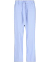 Tekla - Striped Drawstring Pajama Bottoms - Lyst