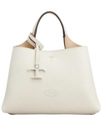 Tod's - Logo Embossed Mini Crossbody Bag - Lyst