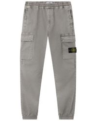 Stone Island - Regular-Tapered-Fit Jogger Trousers With Elastic Waist - Lyst