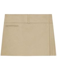 Courreges - Belted Pleated Mini Skirt - Lyst