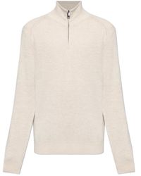Brioni - Half-Zip Mockneck Jumper - Lyst