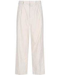 Closed - Pleated Wide Leg Pants - Lyst