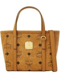 MCM - Logo Printed Tote Bag - Lyst