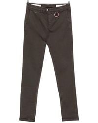 Tramarossa - Luis Logo-Patch Button-Fastening Trousers - Lyst