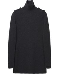 McQueen - Ribbed Knit Mini Dress - Lyst