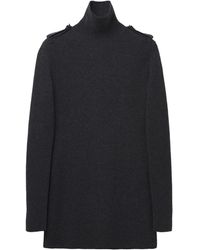 McQueen - Ribbed Knit Mini Dress - Lyst
