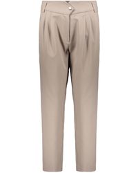 Herno - High-Waist Pleated Pants - Lyst