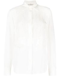 Ermanno Scervino - Floral-Lace Silk Shirt - Lyst