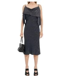 MM6 by Maison Margiela - Folded Jacquard Slip Dress - Lyst