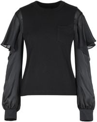 Sacai - Cotton T-Shirt - Lyst