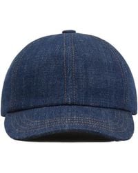 Ami Paris - Ami Denim Logo Baseball Hat - Lyst