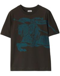 Burberry - Ekd-Motif Crewneck T-Shirt - Lyst