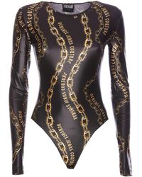 Versace Jeans Couture - Couture Chain Print Bodysuit - Lyst