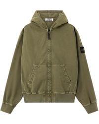 Stone Island - Zip-Up Hoodie - Lyst