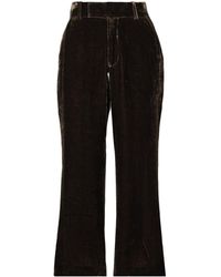 FRAME - Velvet Flared Track Pants - Lyst