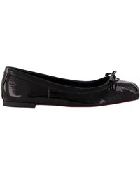 Christian Louboutin - Mamadrague Bow Detailed Flat Shoes - Lyst