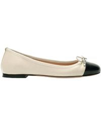 SCAROSSO - Carla Bow-Detailed Ballerina Shoes - Lyst