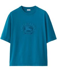 Burberry - Oak Leaf Crest Embroidered Crewneck T-Shirt - Lyst