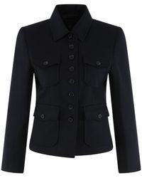 Nili Lotan - Buttoned Utility Jacket - Lyst