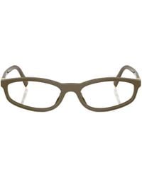 Miu Miu - Eyewear Oval Frame Glasses - Lyst