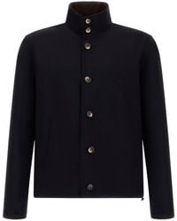 Herno - Long-Sleeved Button-Up Jacket - Lyst