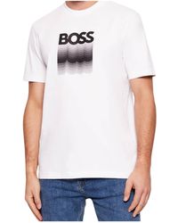 BOSS - Boss Regular Fit Crewneck T-Shirt - Lyst