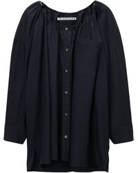 Alexander Wang - Bungee Scoop Neck Mini Shirt Dress - Lyst