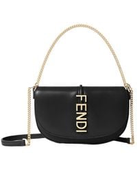 Fendi - Graphy Logo Lettering Chain-Linked Wallet - Lyst