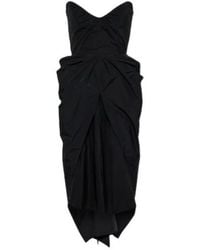 Maticevski - Fincher Draped Bustier Midi Dress - Lyst