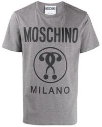 Moschino - Double Question Mark Printed T-Shirt - Lyst