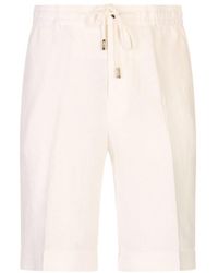 Peserico - Drawstring Turned-Up Shorts - Lyst