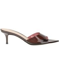 Gianvito Rossi - Elle Pointed-Toe Mules - Lyst