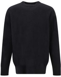 OAMC - Logo Intarsia-Knit Crewneck Jumper - Lyst