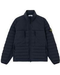 Stone Island - Hooded Padded Coat - Lyst