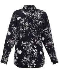 Victoria Beckham - Floral-Print Silk Shirt - Lyst