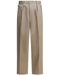 Kapital - Pleated Cotton Straight-Leg Trousers - Lyst