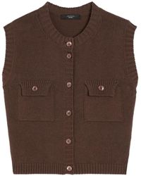 Weekend by Maxmara - Cotton-Blend Yarn Gilet - Lyst